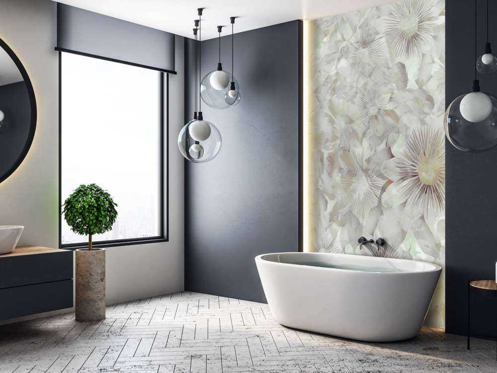 Botanisk akvarell eleganse tåkete grå