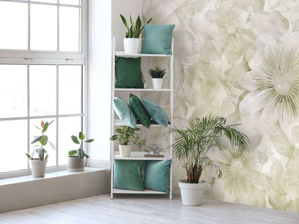 Botanisk akvarell eleganse varm sand