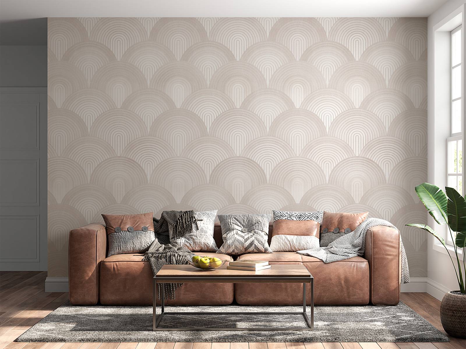 Boho ombre buer - nøytral beige