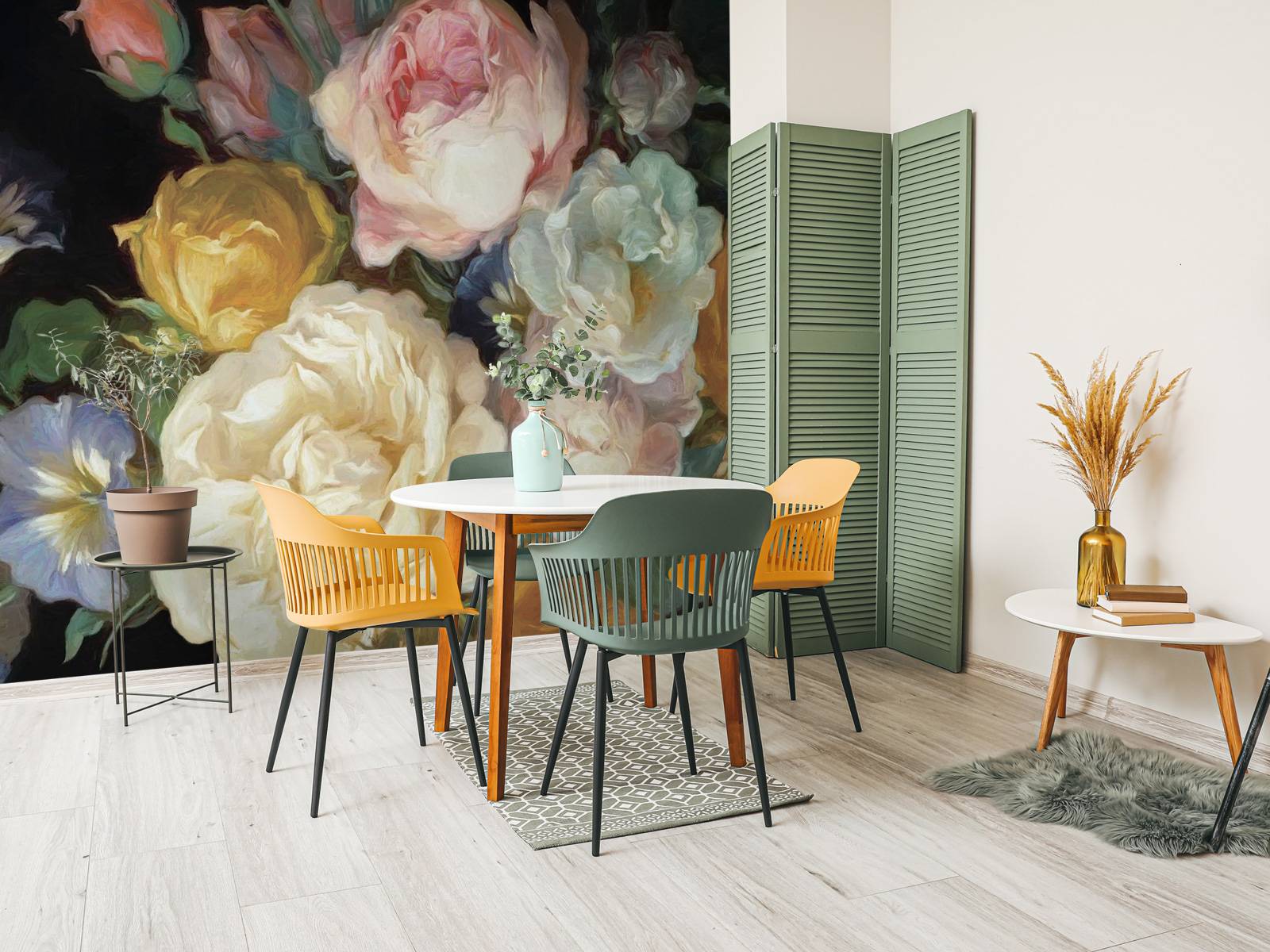 Fototapet - Gule pioner - Tapet.com, image size:1600x1200