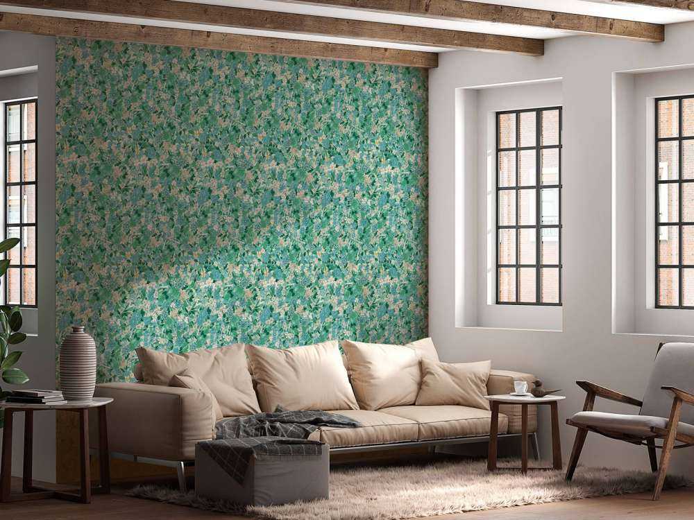 Floral Blossom Green