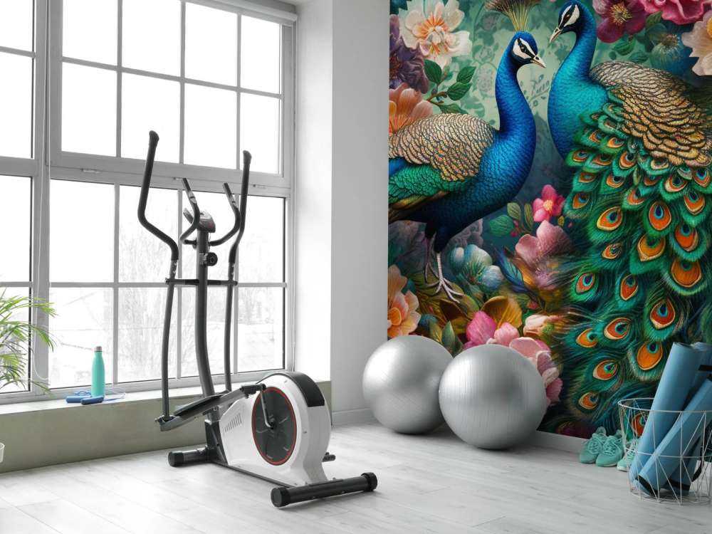 Floral Ball med Påfugler