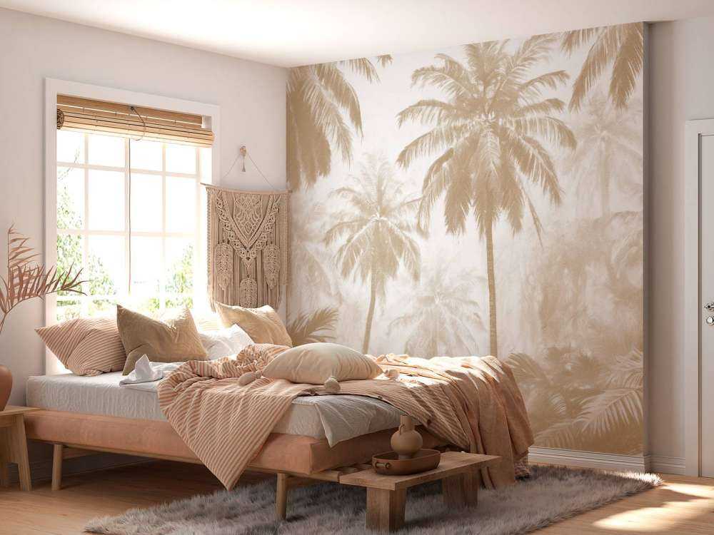 Tåkete Palmeskog, taupe