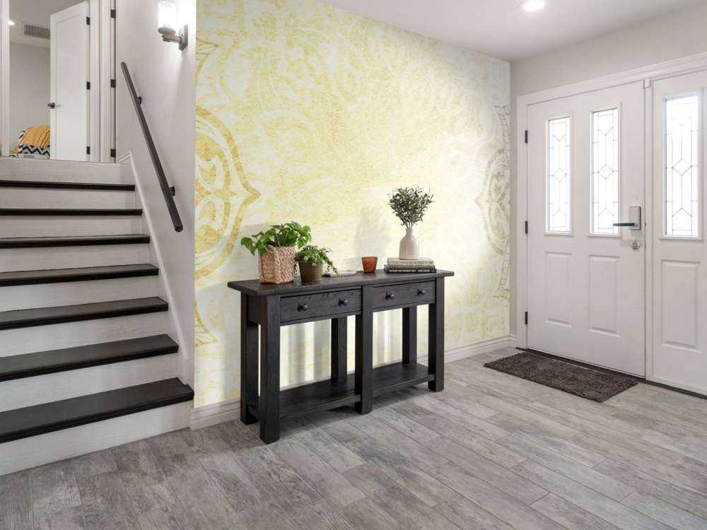 Gule og grå mandalas