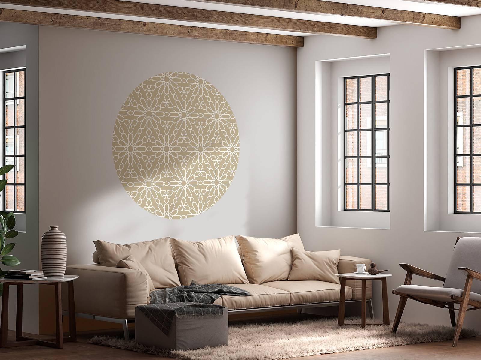 Geometriske blomster, guld
