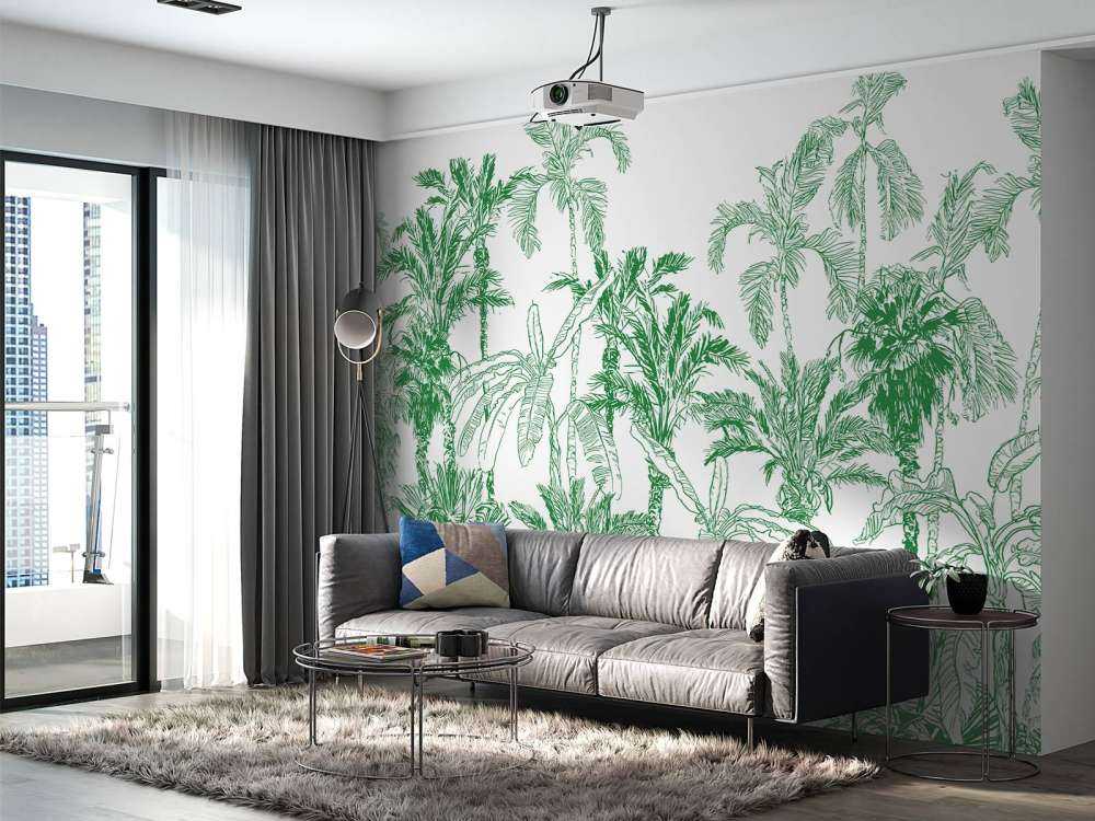 Grøn jungle illustration