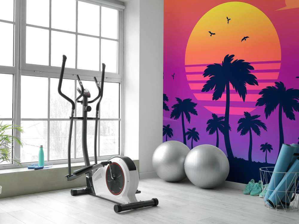 Illustration af en solnedgang