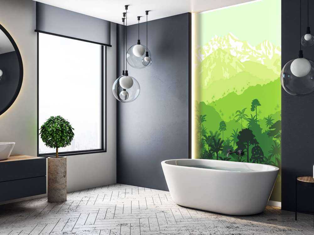 Jungletræer og høje bjerge