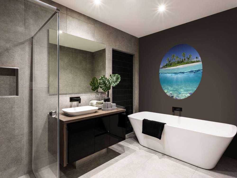 Tropisk ø og koralrev