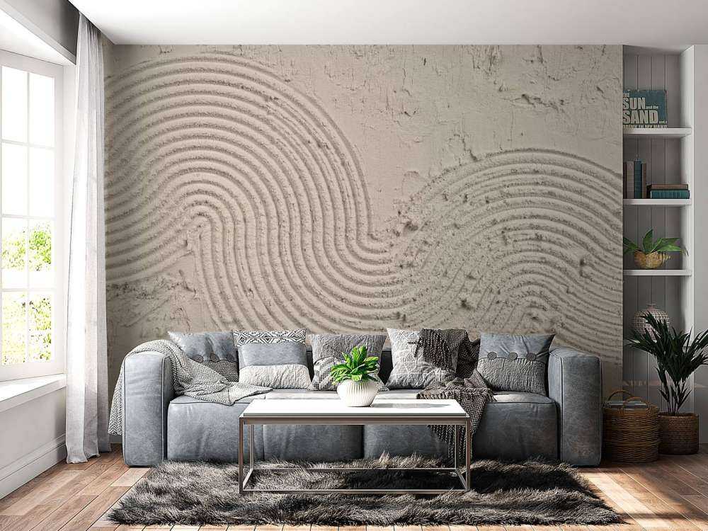 Kunst med teksturer i linned