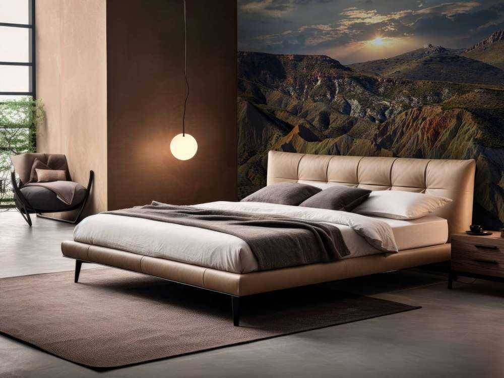 Solnedgang i bjergene