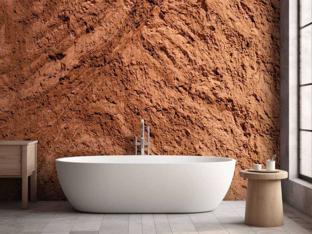 Grov terracotta struktur