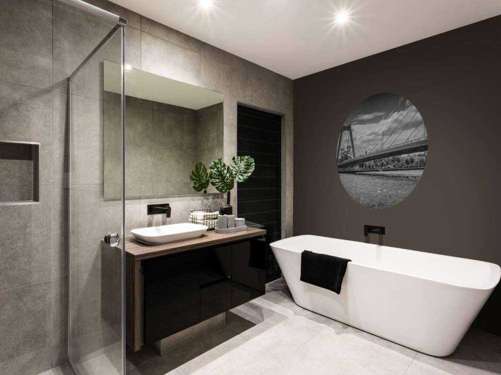 Passage af Prins Willem Alexander-broen i Rotterdam i sort/hvid  