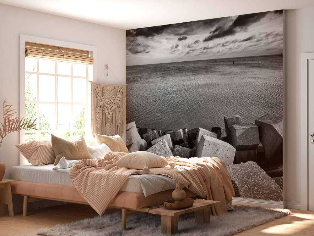 Betonblokke til havnen i Cadzand Bad 