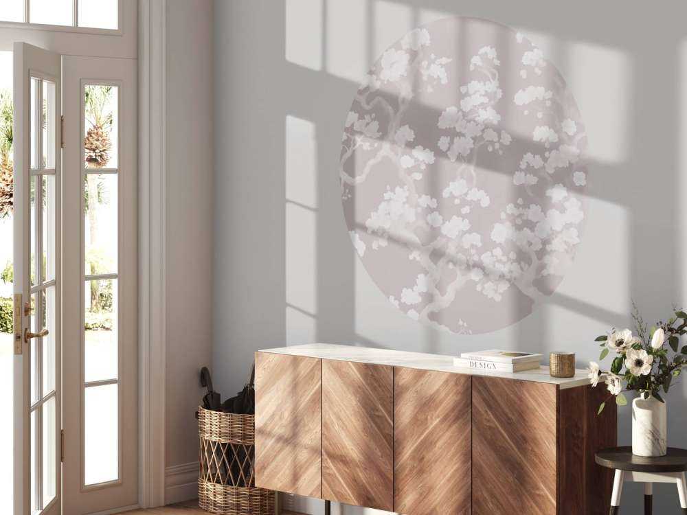 Vidunderlig blomstrende skov - pink