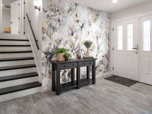 Kæmpe akvarel iris beige