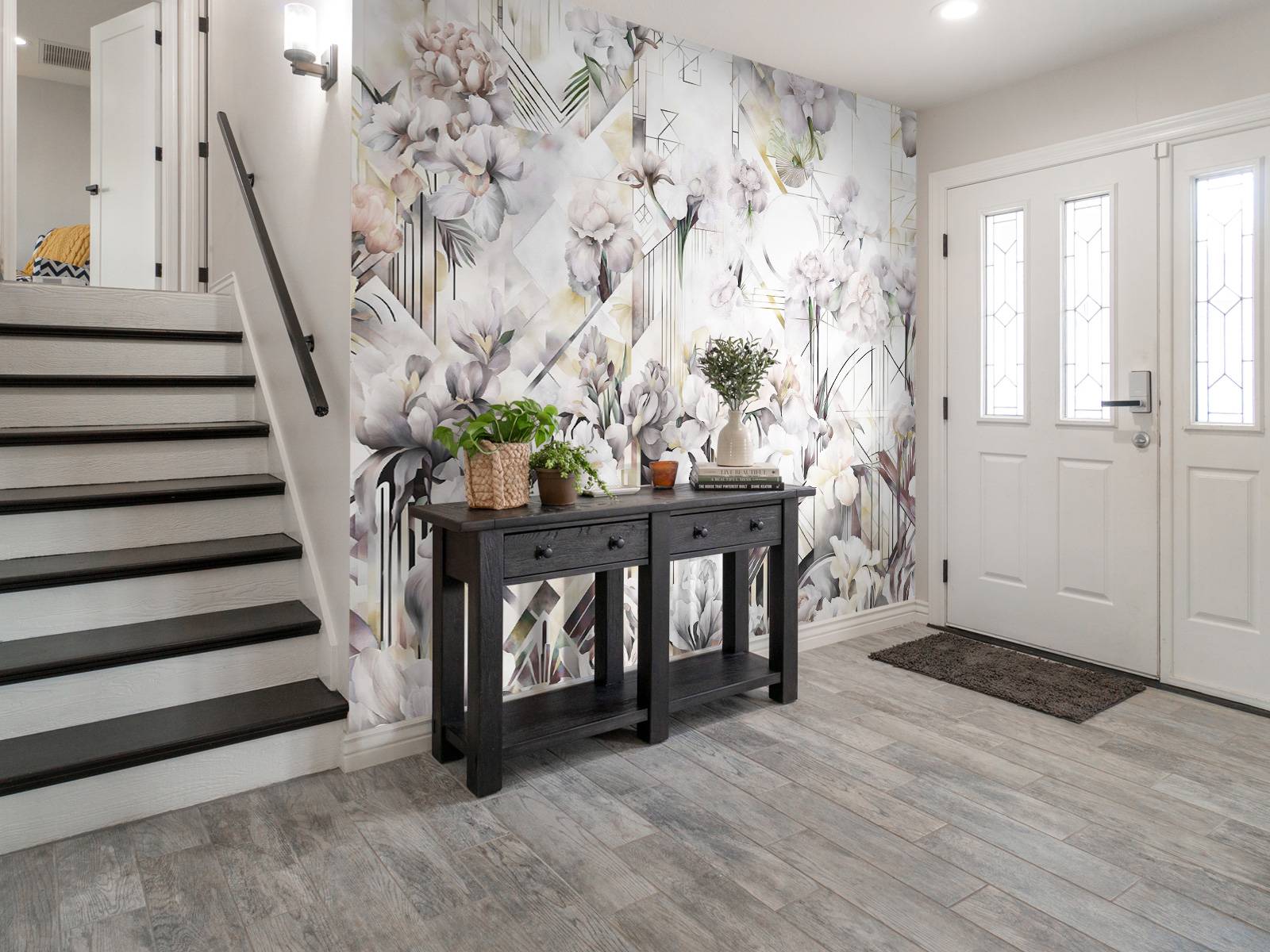 Kæmpe akvarel iris beige