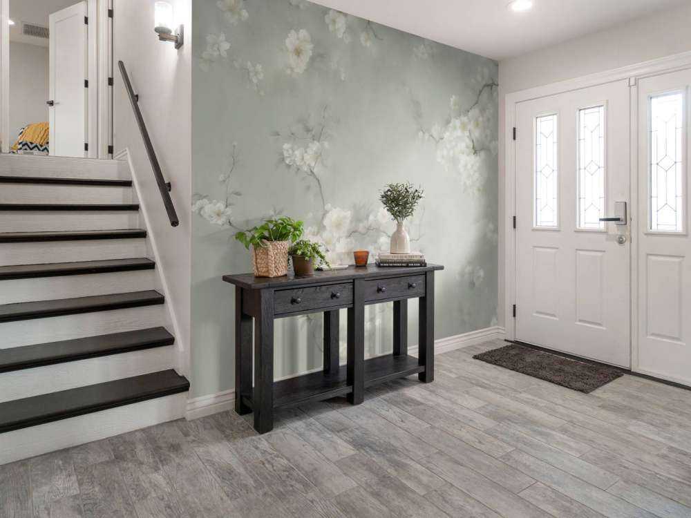 Skønne grene af blomster grøn