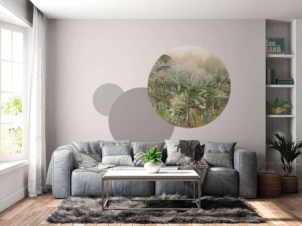 Morgen i den tropiske have grøn