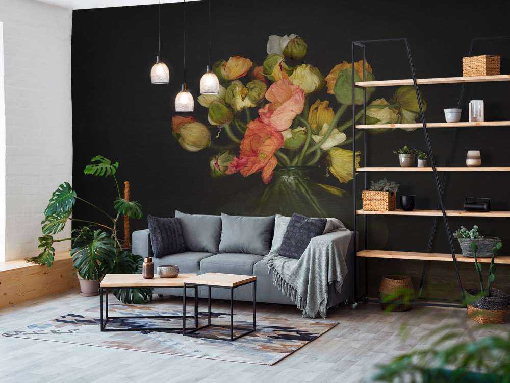 Malerisk blomsterbuket