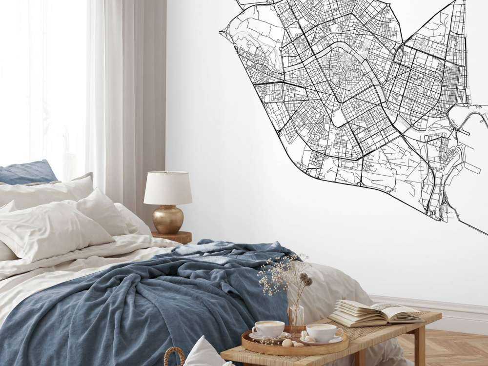 Kort over Valencia, hvid