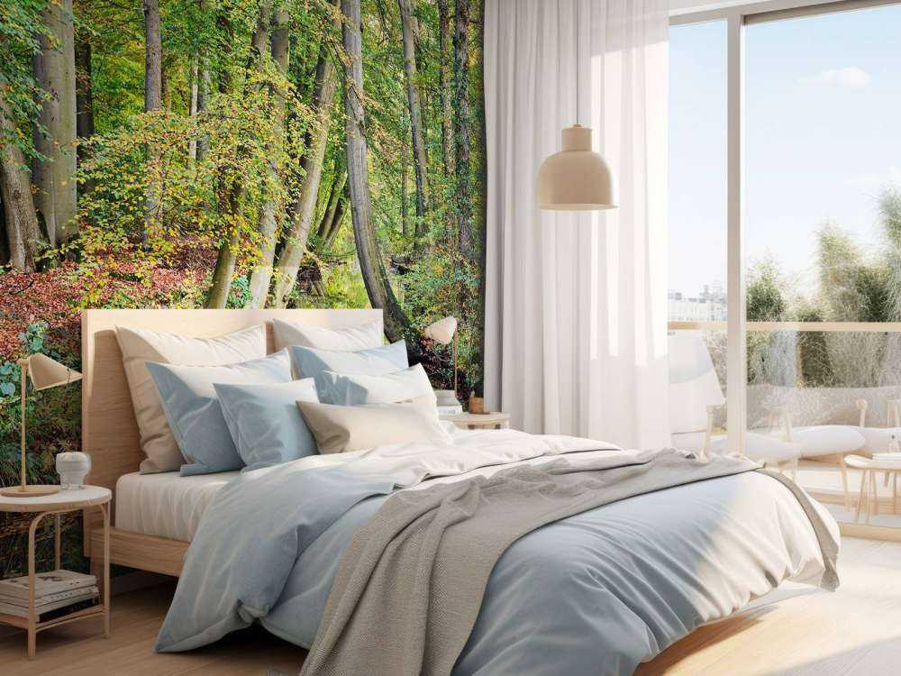 Refleksion af bøjede træer