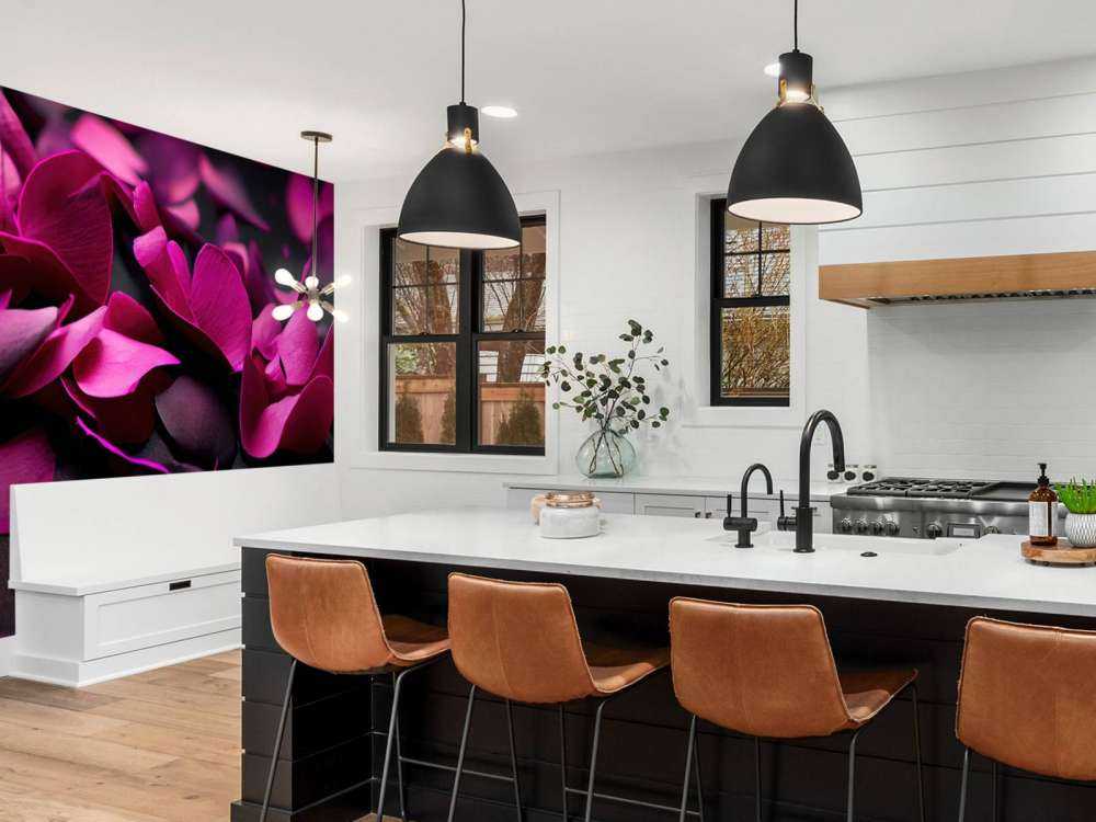 Mørk pink hortensia