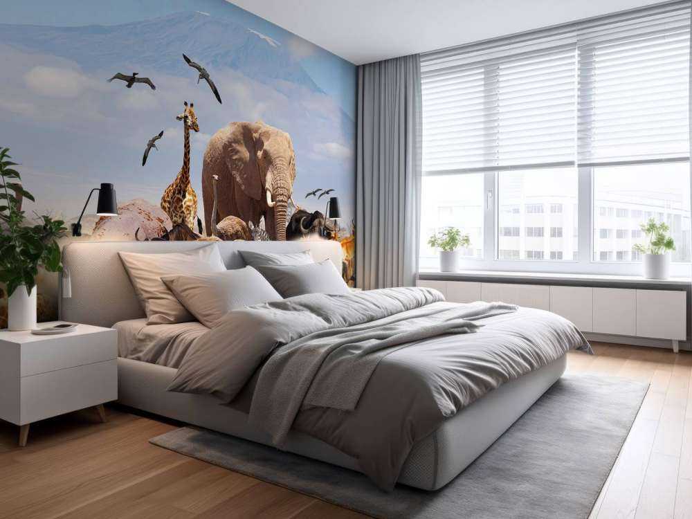 Afrikanske dyr på Kilimanjaro