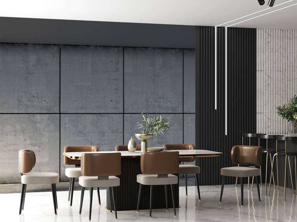 Boksesæk med konkret tapet