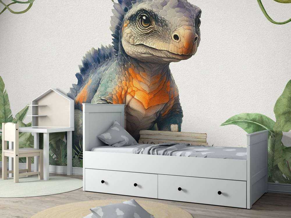 Baby ankylosaurus i junglen