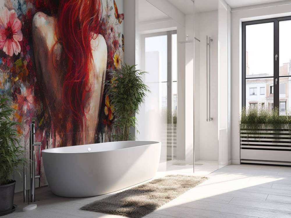 Watercolor Butterfly Woman Body #5