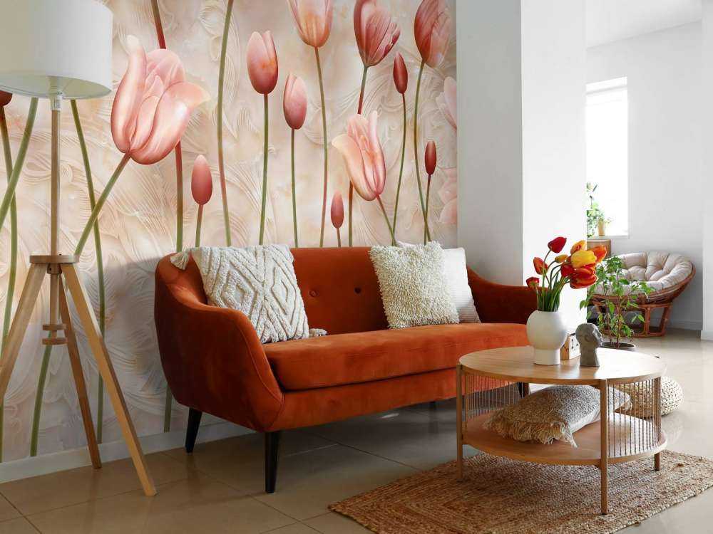 Rosa vinkende tulipaner