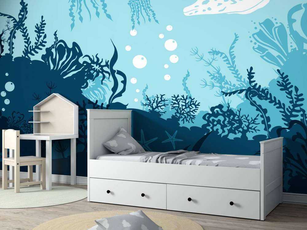 Blå undervannsverden