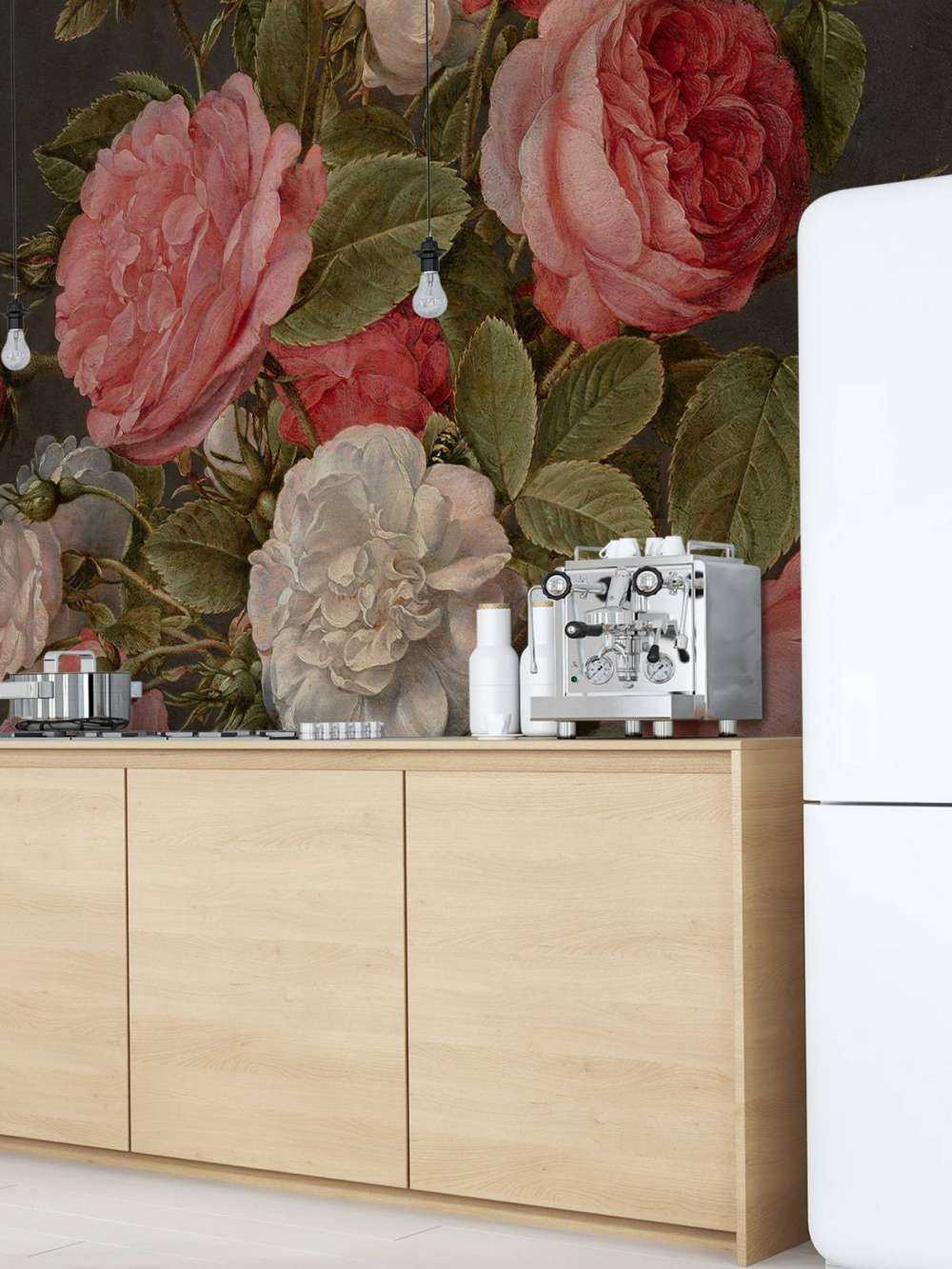 Roser i en glassvase