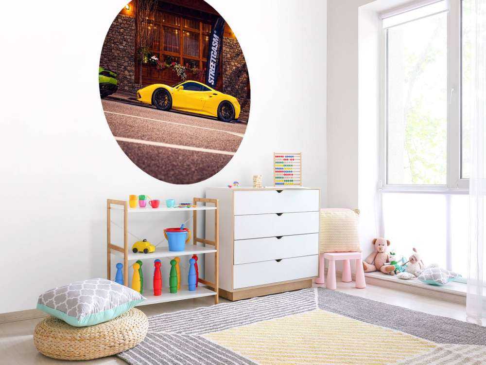 Eksklusive biler ved trehytte