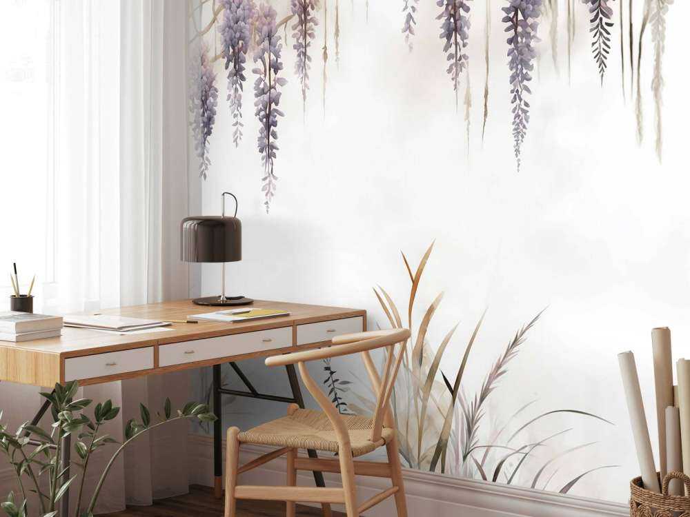 Wisteria og markgress beige