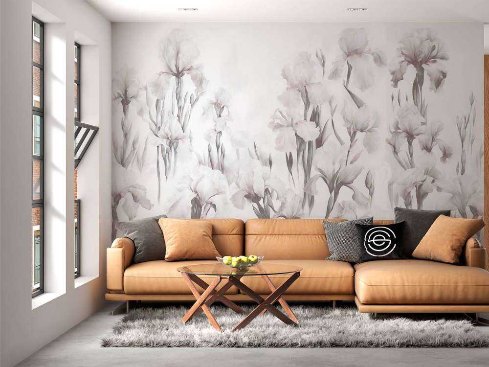 Irisene danser sømløst myk grå