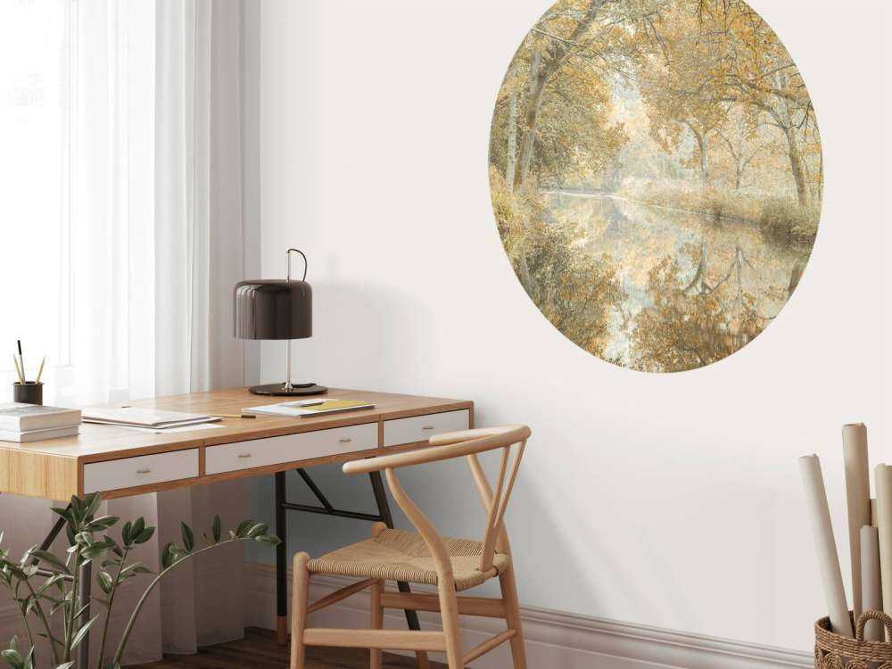 Kanal gjennom skogdekket