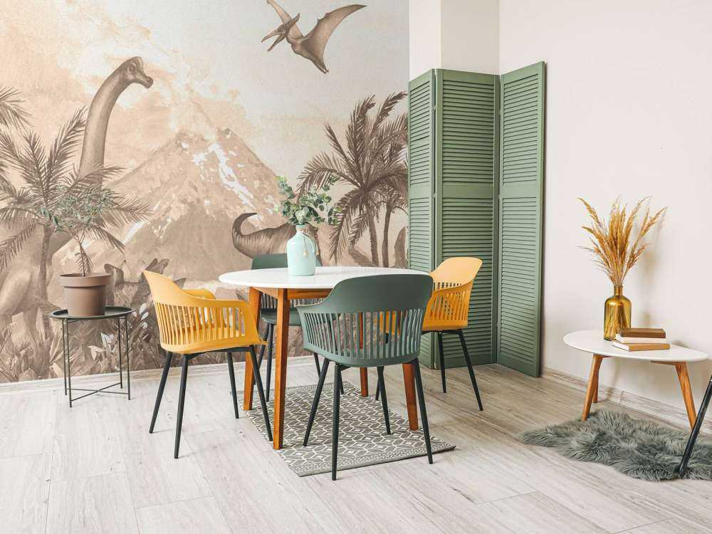 Ulike dinosaurer i taupe