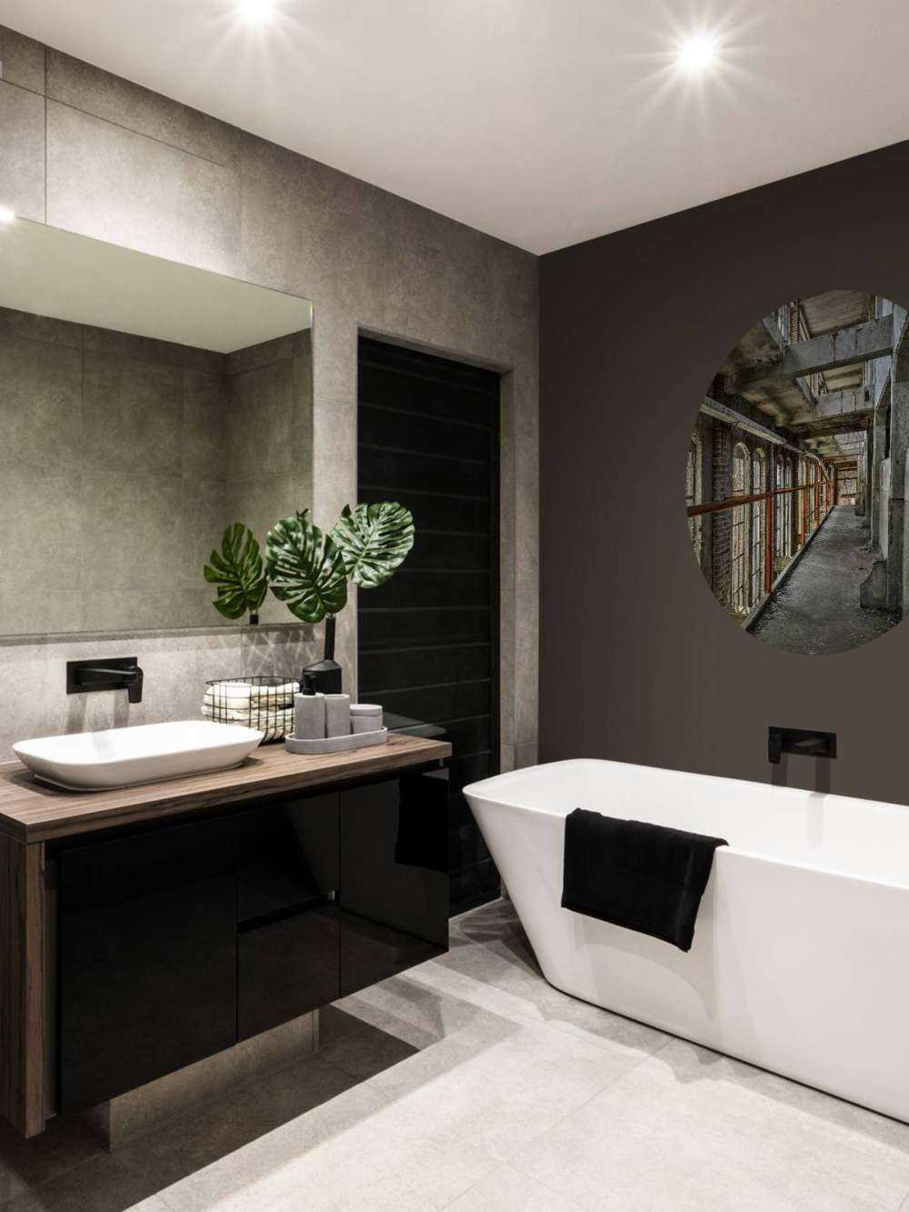 Gangvei i forlatt bygning