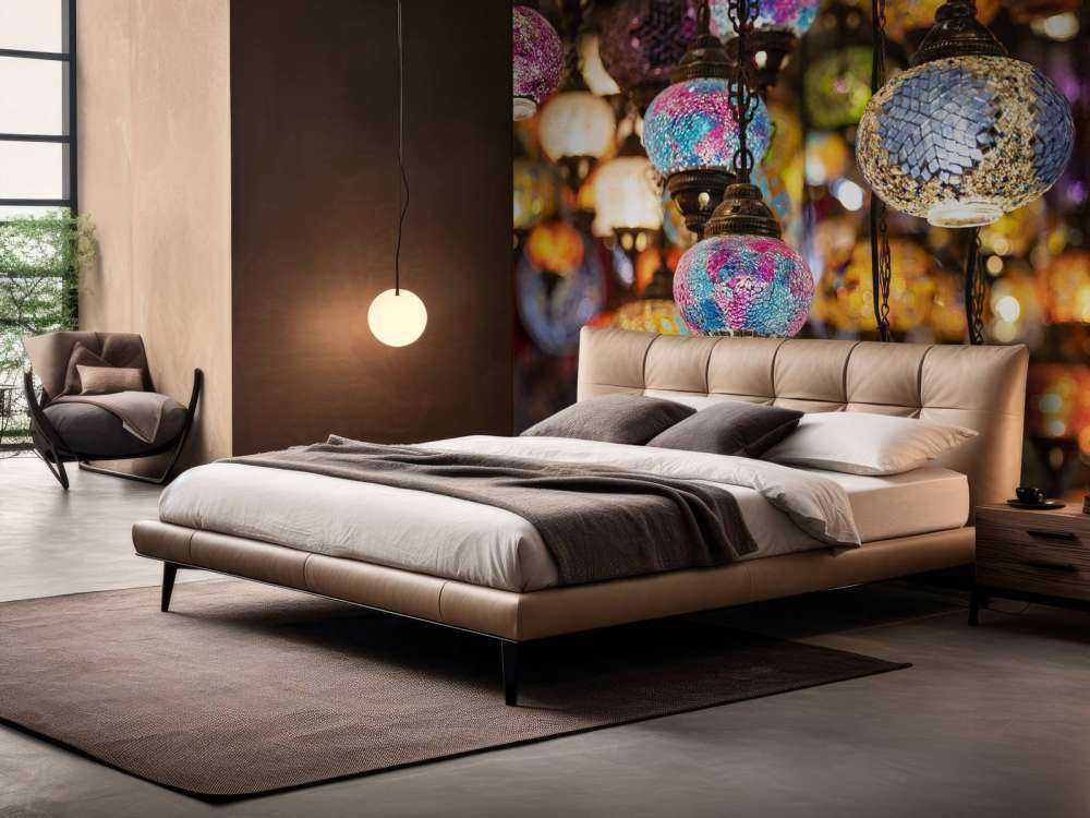 Farge helglass-lamper