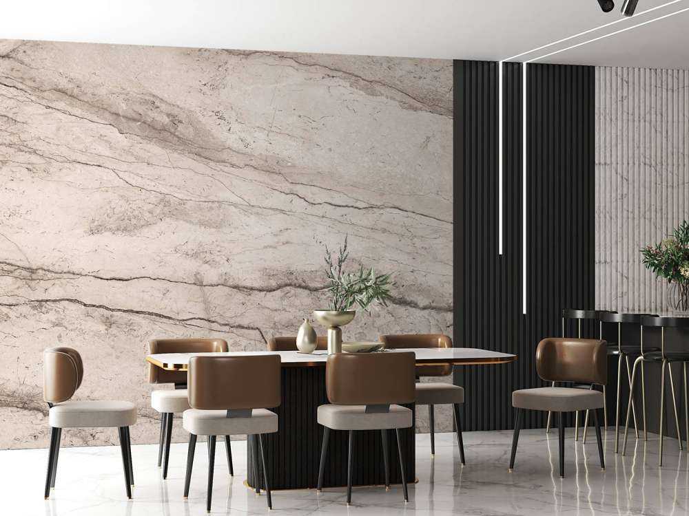 Detaljert beige marmor
