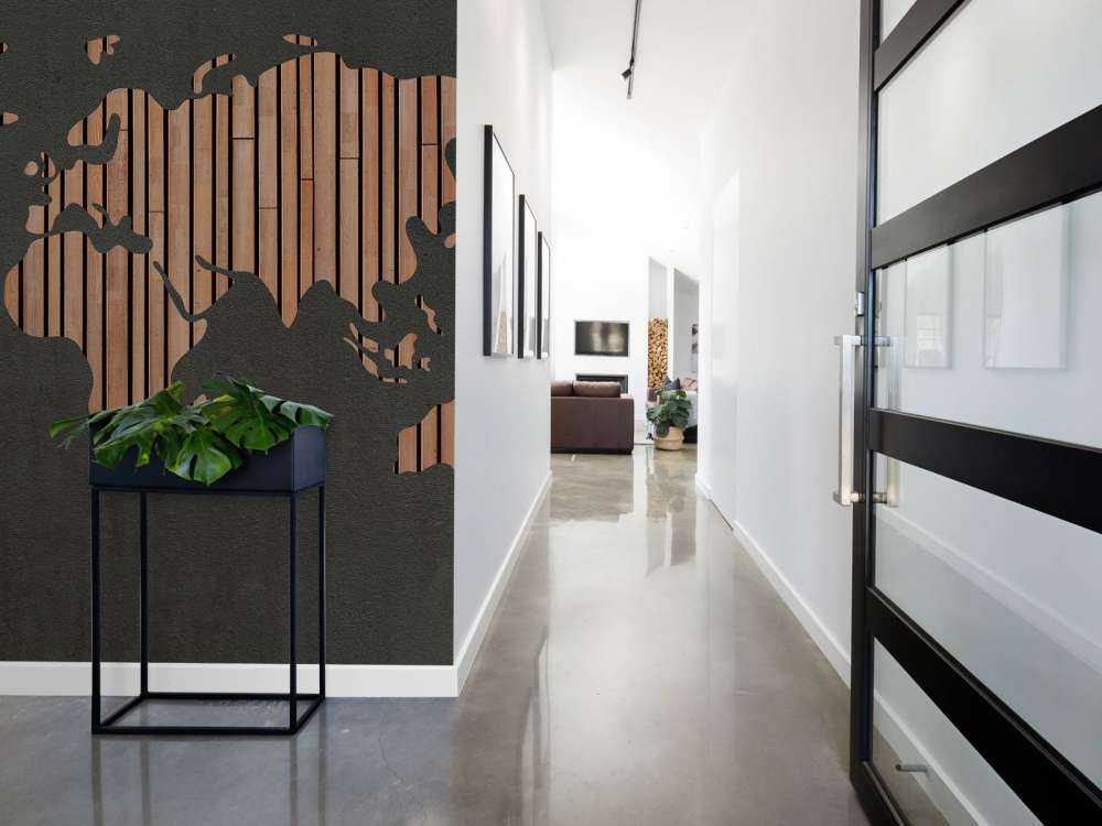 Verdenskart med treplanker