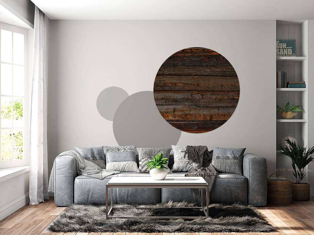 Gammelt brent treverk