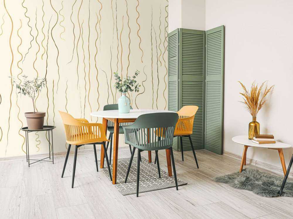 Økologiske linjer gress beige