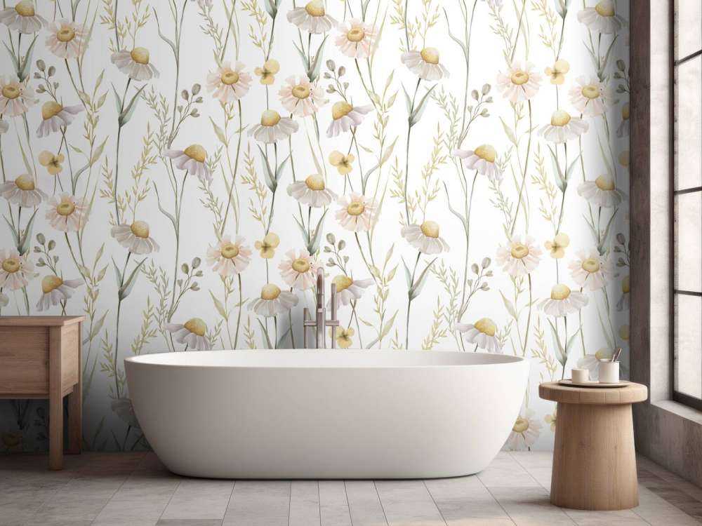 Felt av sommerflora