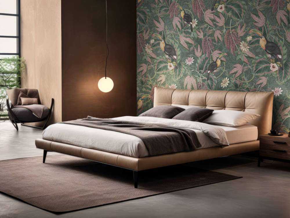 Tropiske jungelfugler og tukaner - mørkegrønn