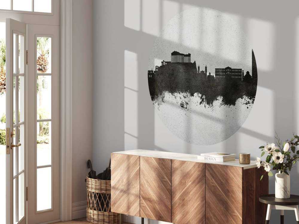 Akvarell silhuett, Athen