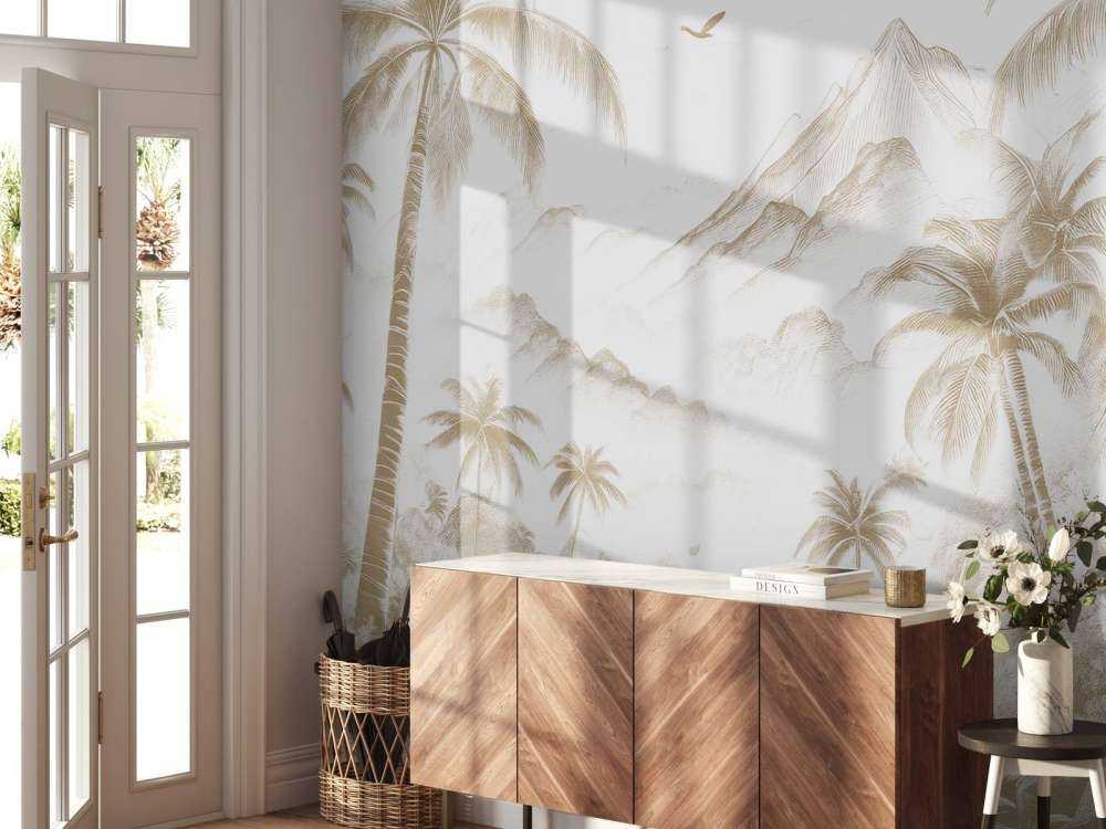 Fredelig Palmebukt, taupe