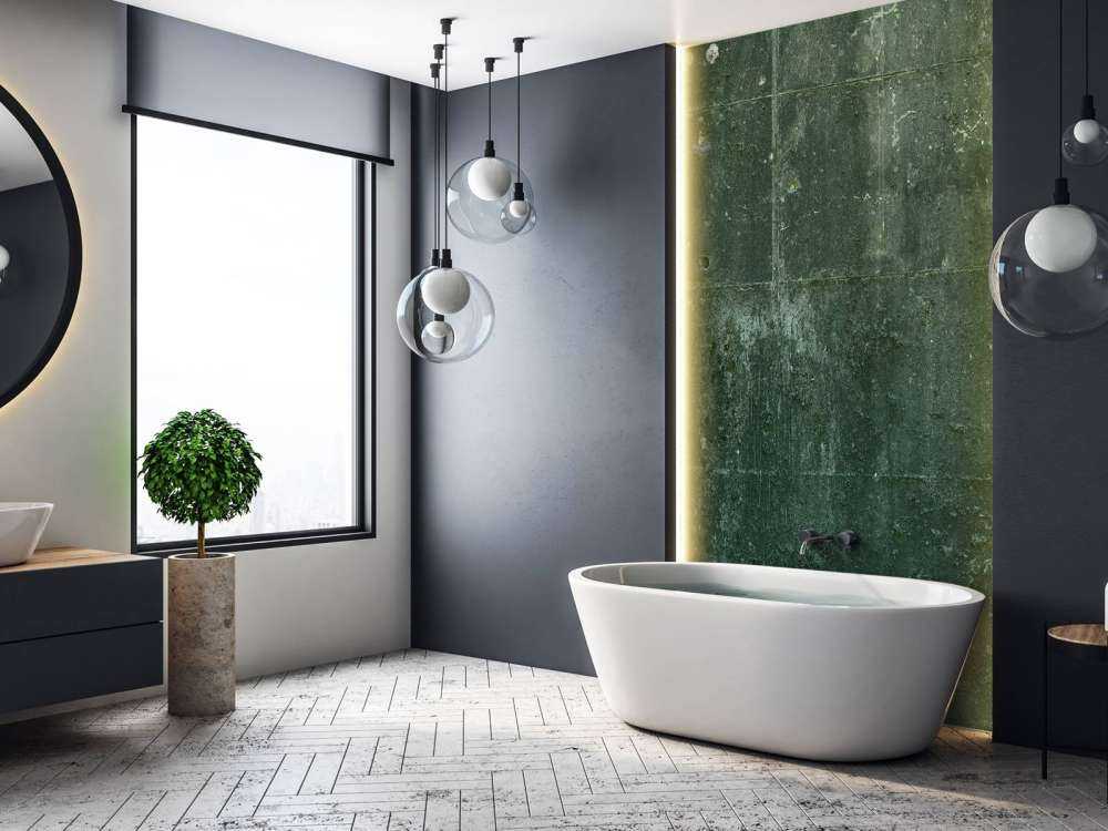 Grønt betongutseende